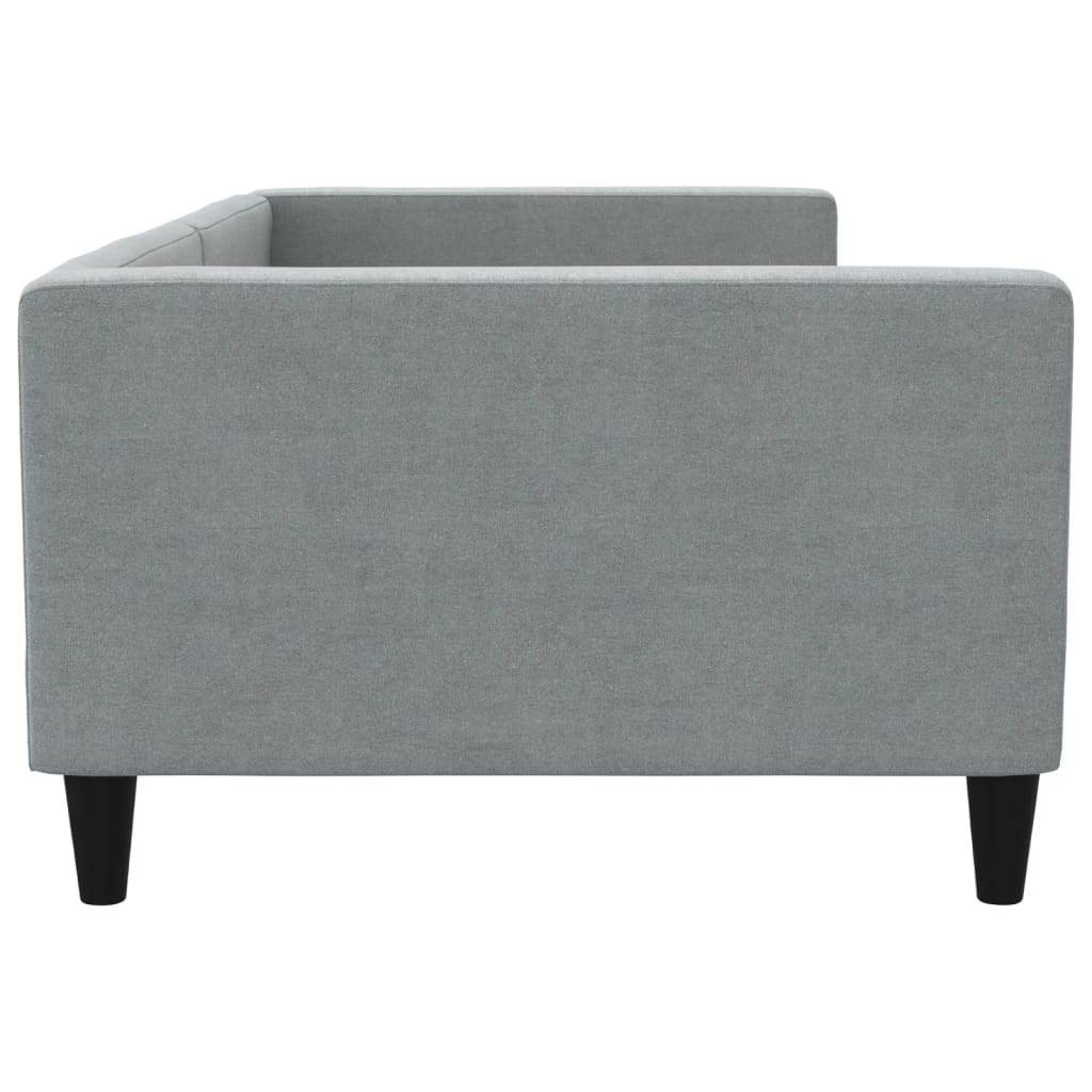 vidaXL Sofa z funkcją spania, jasnoszara, 100x200 cm, obita tkaniną