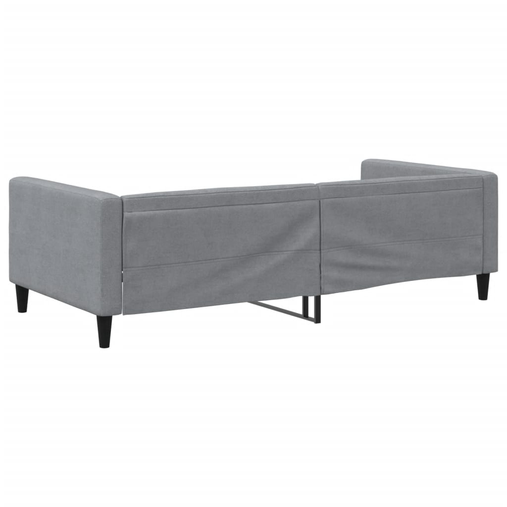 vidaXL Sofa z funkcją spania, jasnoszara, 100x200 cm, obita tkaniną