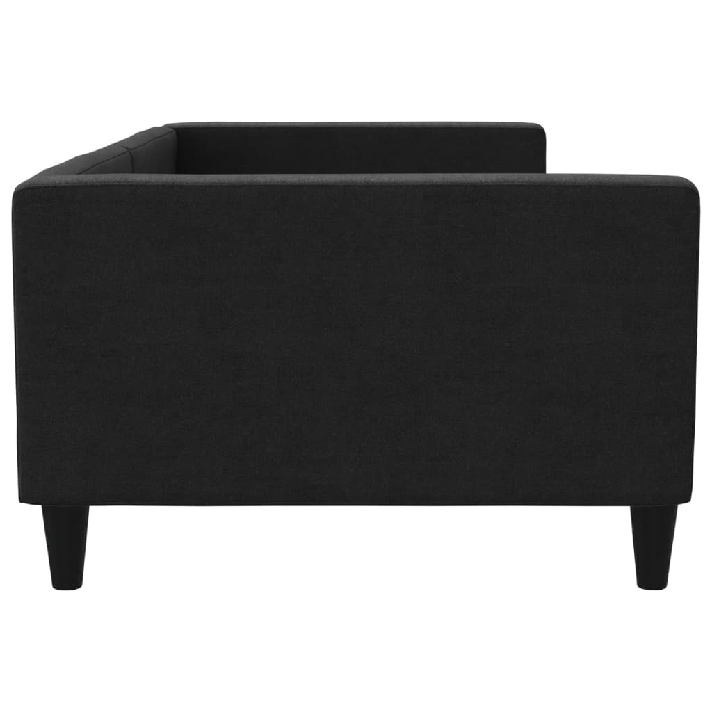 vidaXL Sofa z funkcją spania, czarna, 100x200 cm, obita tkaniną