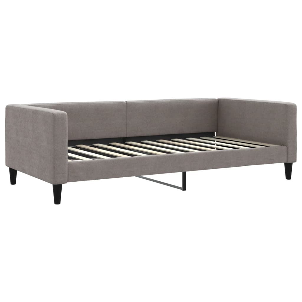vidaXL Sofa z funkcją spania, kolor taupe, 100x200 cm, obita tkaniną