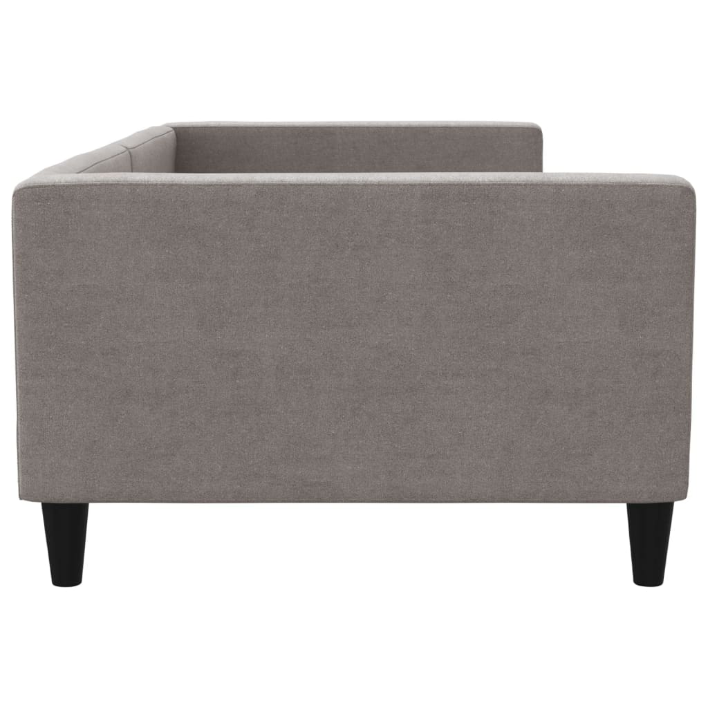 vidaXL Sofa z funkcją spania, kolor taupe, 100x200 cm, obita tkaniną