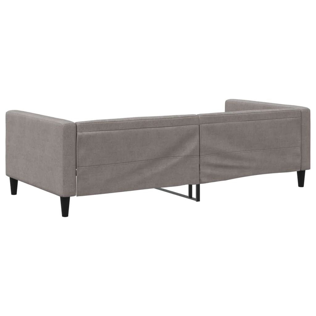 vidaXL Sofa z funkcją spania, kolor taupe, 100x200 cm, obita tkaniną