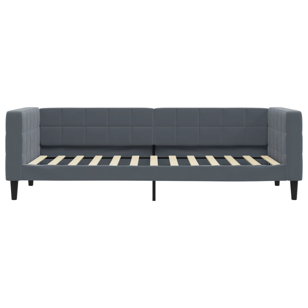 vidaXL Sofa z funkcją spania, ciemnoszara, 80x200 cm, aksamitna