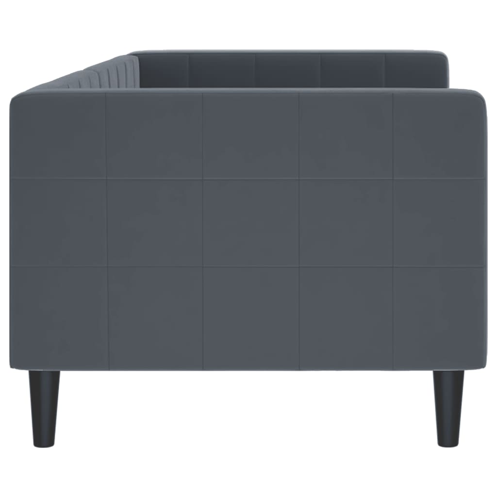 vidaXL Sofa z funkcją spania, ciemnoszara, 80x200 cm, aksamitna