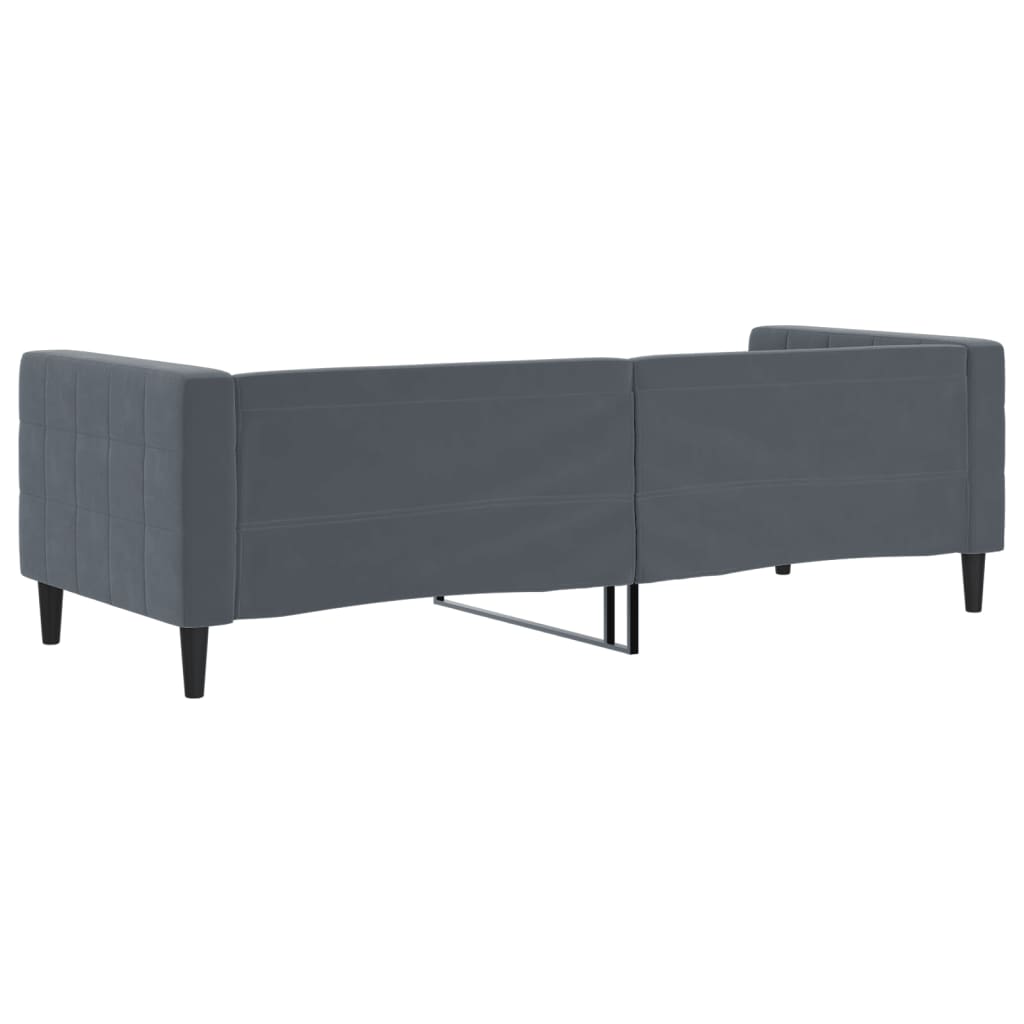 vidaXL Sofa z funkcją spania, ciemnoszara, 80x200 cm, aksamitna