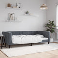 vidaXL Sofa z funkcją spania, ciemnoszara, 100x200 cm, aksamit