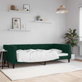 vidaXL Sofa z funkcją spania, ciemnozielona, 100x200 cm, aksamitna
