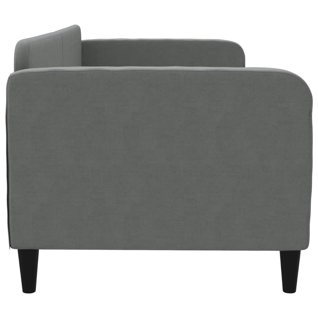 vidaXL Sofa z funkcją spania, ciemnoszara, 80x200 cm, obita tkaniną