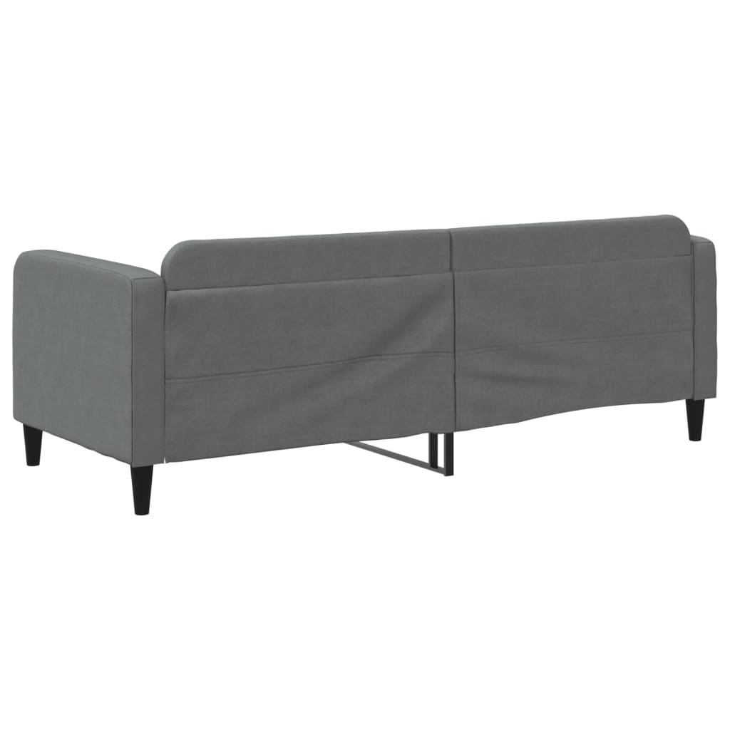 vidaXL Sofa z funkcją spania, ciemnoszara, 80x200 cm, obita tkaniną