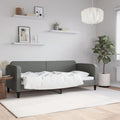 vidaXL Sofa z funkcją spania, ciemnoszara, 80x200 cm, obita tkaniną