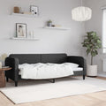 vidaXL Sofa z funkcją spania, czarna, 80x200 cm, obita tkaniną