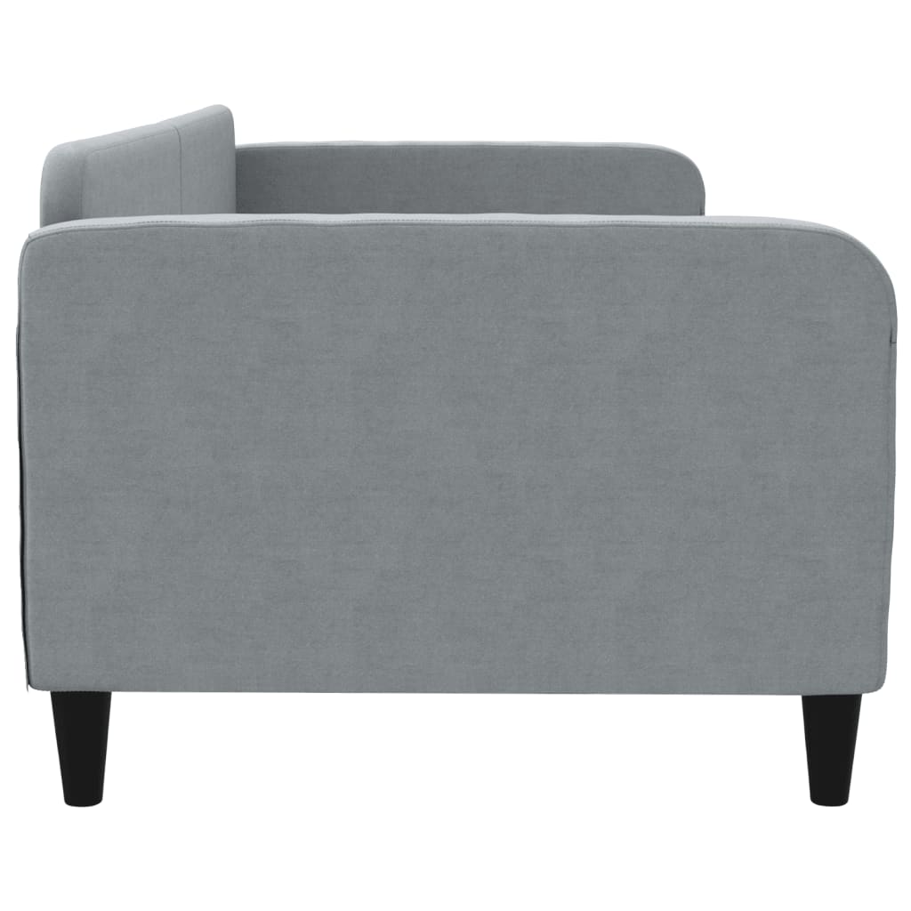 vidaXL Sofa z funkcją spania, jasnoszara, 90x200 cm, obita tkaniną