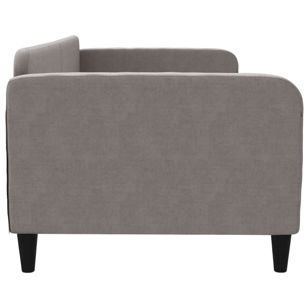 vidaXL Sofa z funkcją spania, kolor taupe, 90x200 cm, obita tkaniną