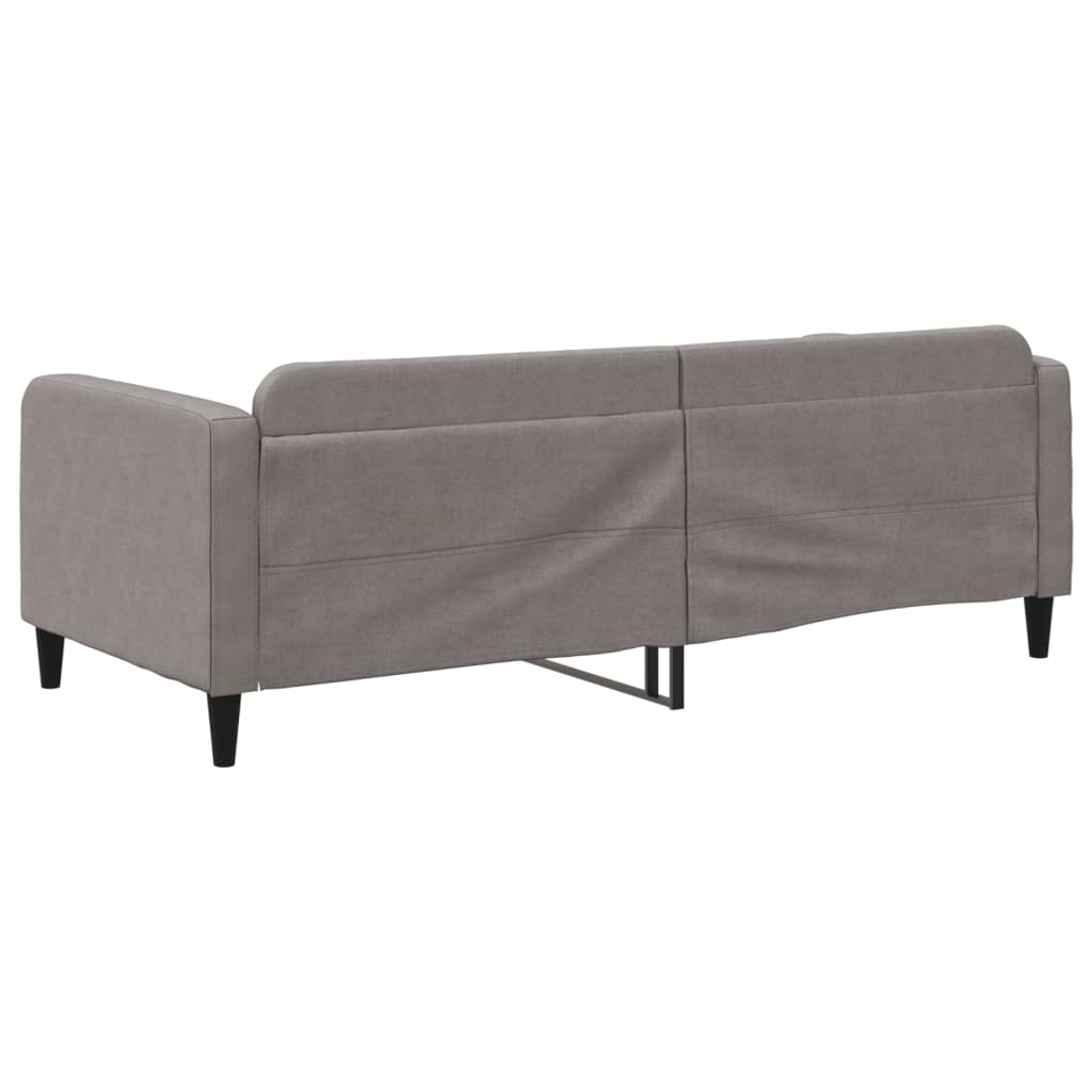 vidaXL Sofa z funkcją spania, kolor taupe, 90x200 cm, obita tkaniną