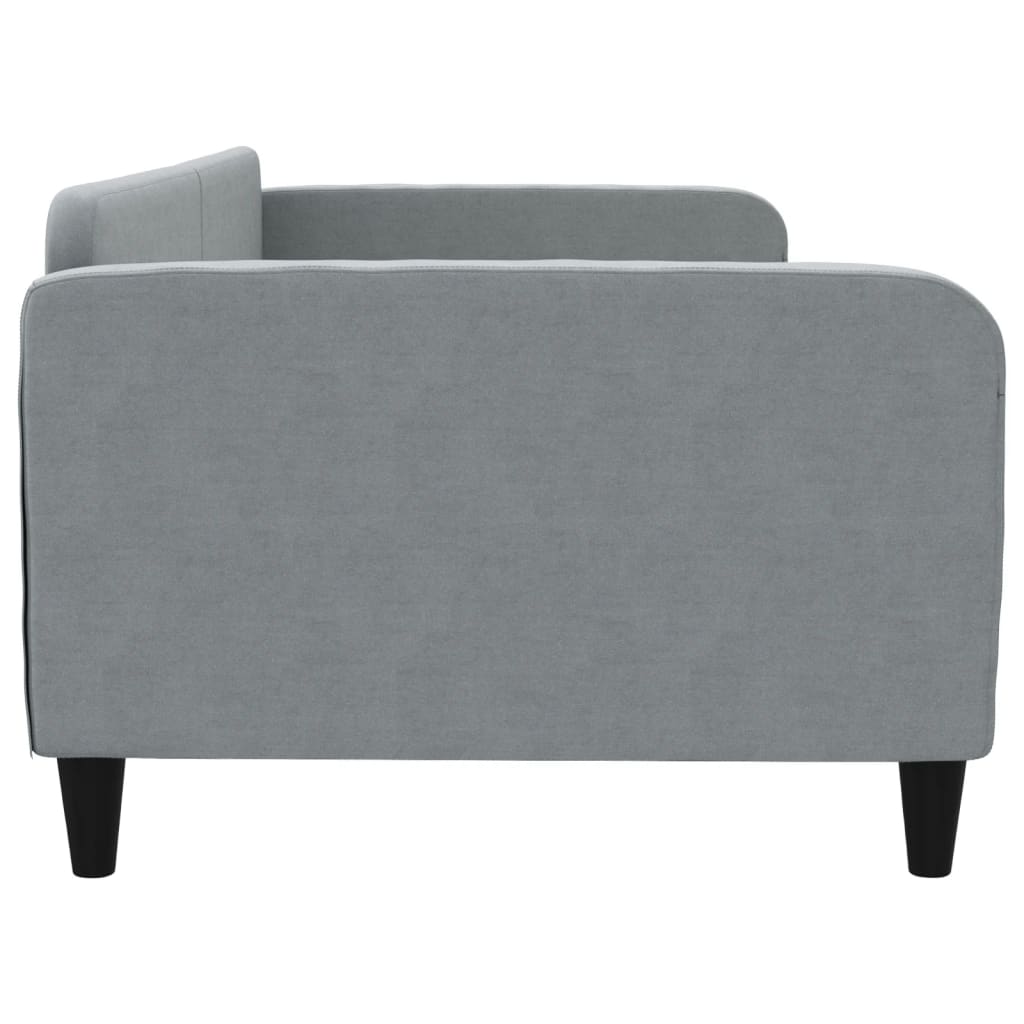 vidaXL Sofa z funkcją spania, jasnoszara, 100x200 cm, obita tkaniną