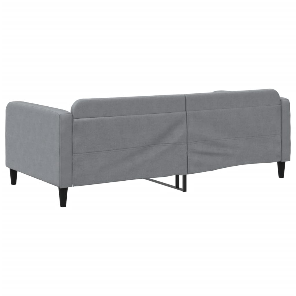 vidaXL Sofa z funkcją spania, jasnoszara, 100x200 cm, obita tkaniną