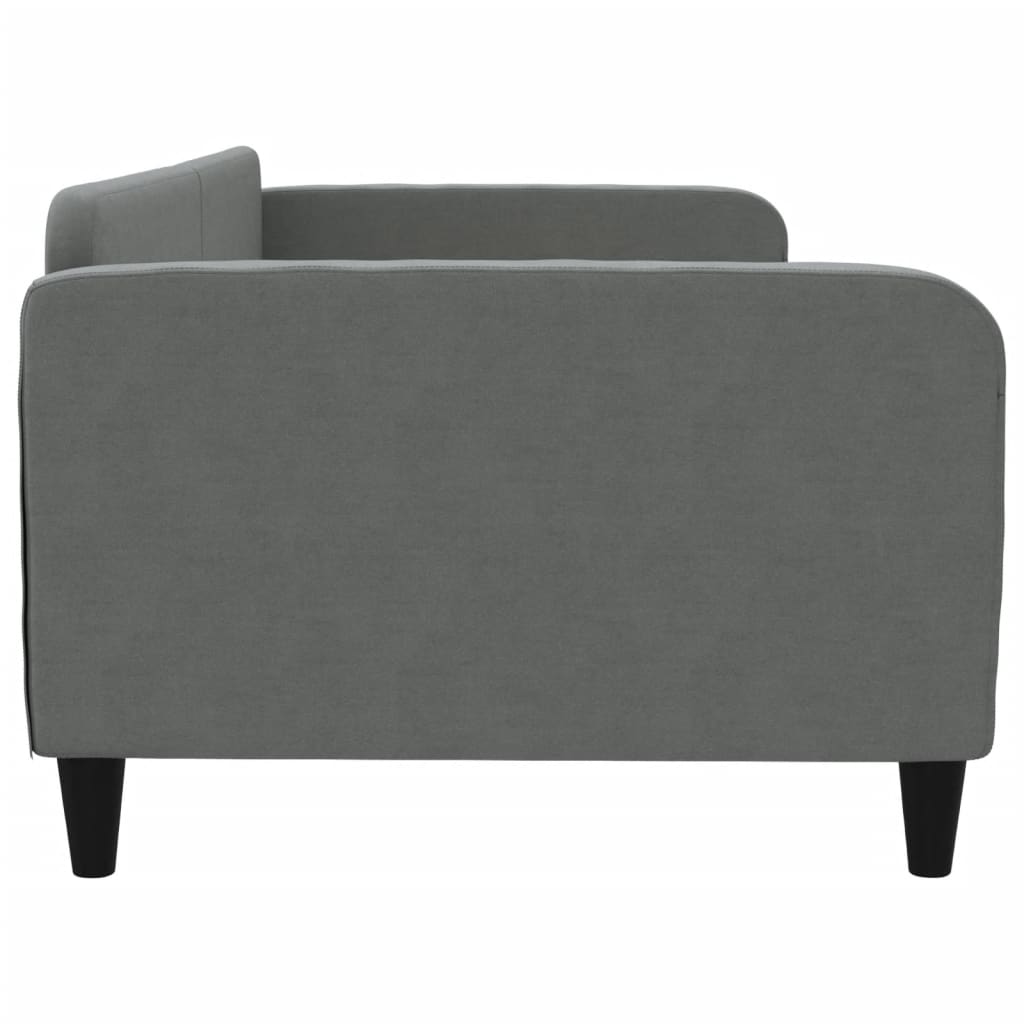 vidaXL Sofa z funkcją spania, ciemnoszara, 100x200 cm, obita tkaniną