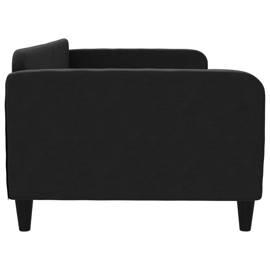 vidaXL Sofa z funkcją spania, czarna, 100x200 cm, obita tkaniną