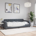 vidaXL Sofa z funkcją spania, ciemnoszara, 80x200 cm, aksamitna