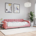 vidaXL Sofa z funkcją spania, różowa, 80x200 cm, obita aksamitem
