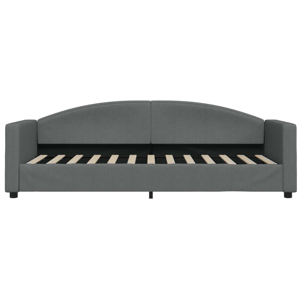 vidaXL Sofa z funkcją spania, ciemnoszara, 80x200 cm, obita tkaniną