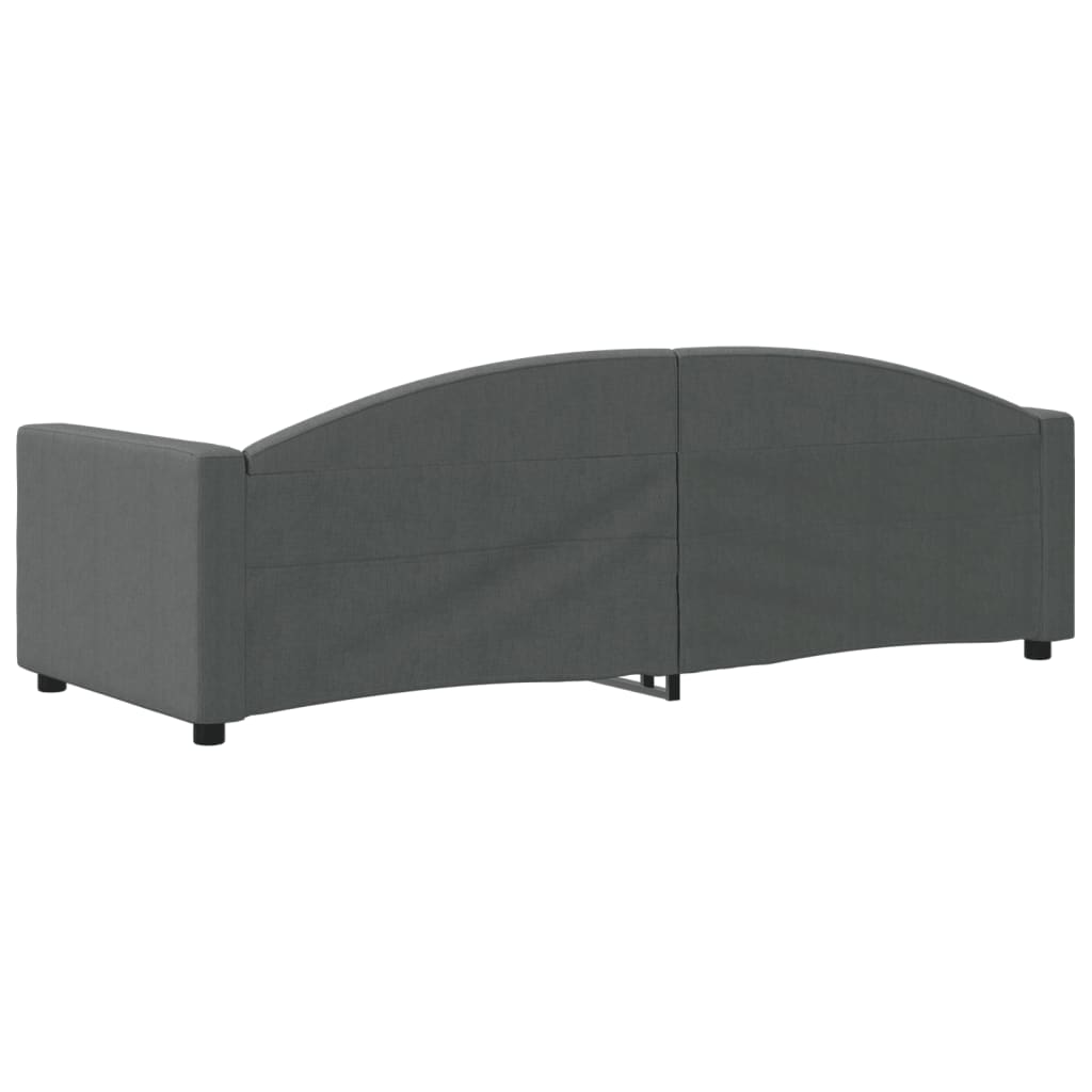 vidaXL Sofa z funkcją spania, ciemnoszara, 80x200 cm, obita tkaniną