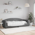 vidaXL Sofa z funkcją spania, ciemnoszara, 80x200 cm, obita tkaniną