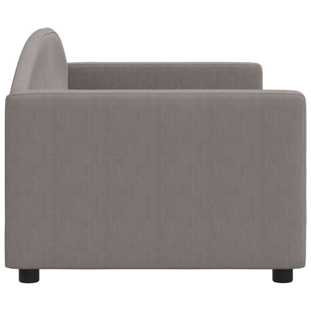 vidaXL Sofa z funkcją spania, kolor taupe, 80x200 cm, obite tkaniną