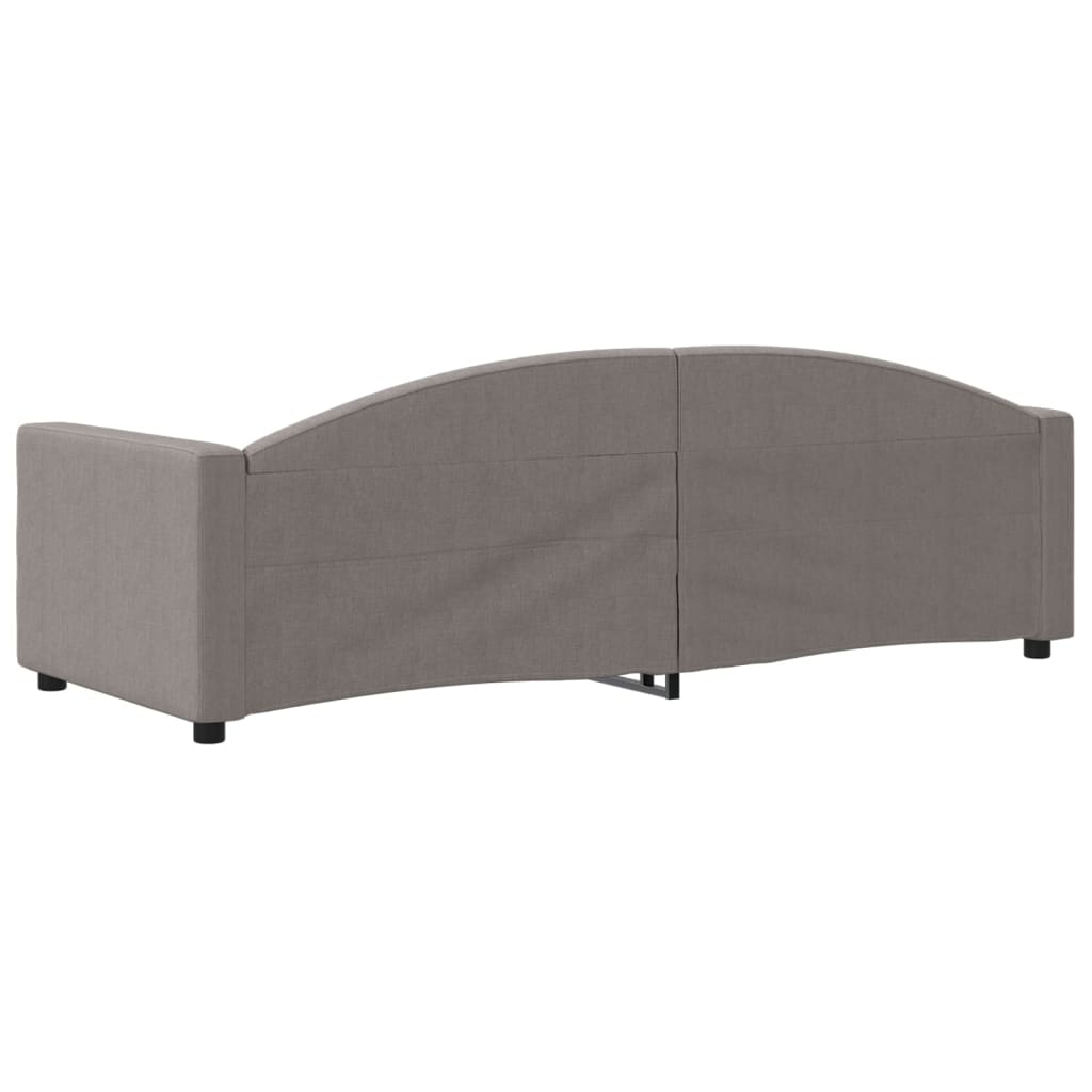 vidaXL Sofa z funkcją spania, kolor taupe, 80x200 cm, obite tkaniną