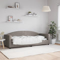 vidaXL Sofa z funkcją spania, kolor taupe, 80x200 cm, obite tkaniną