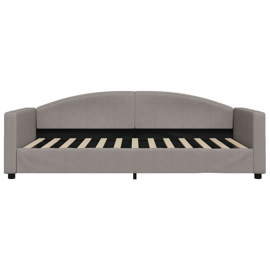 vidaXL Sofa z funkcją spania, kolor taupe, 100x200 cm, obita tkaniną