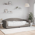 vidaXL Sofa z funkcją spania, kolor taupe, 100x200 cm, obita tkaniną