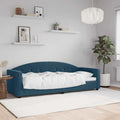 vidaXL Sofa z funkcją spania, niebieska, 80x200 cm, obita aksamitem