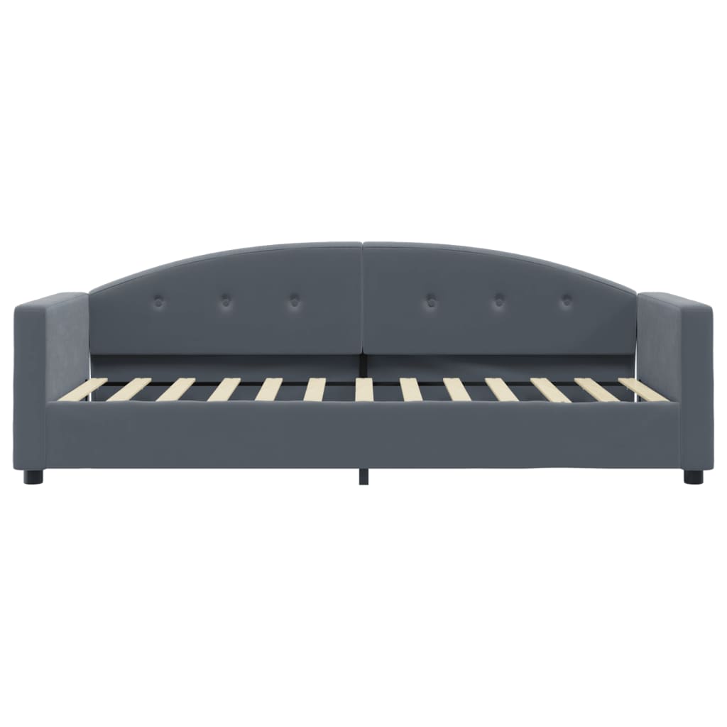 vidaXL Sofa z funkcją spania, ciemnoszara, 80x200 cm, aksamitna
