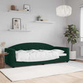 vidaXL Sofa z funkcją spania, ciemnozielona, 80x200 cm, aksamitna