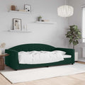vidaXL Sofa z funkcją spania, ciemnozielona, 100x200 cm, aksamitna