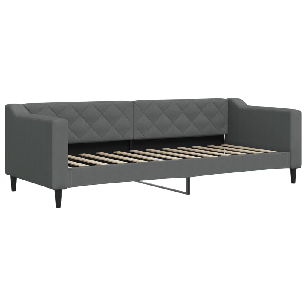 vidaXL Sofa z funkcją spania, ciemnoszara, 80x200 cm, obita tkaniną