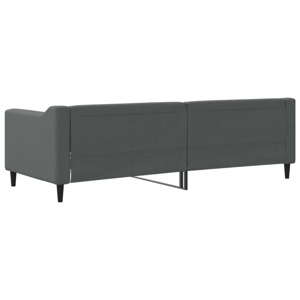 vidaXL Sofa z funkcją spania, ciemnoszara, 80x200 cm, obita tkaniną