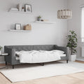 vidaXL Sofa z funkcją spania, ciemnoszara, 80x200 cm, obita tkaniną