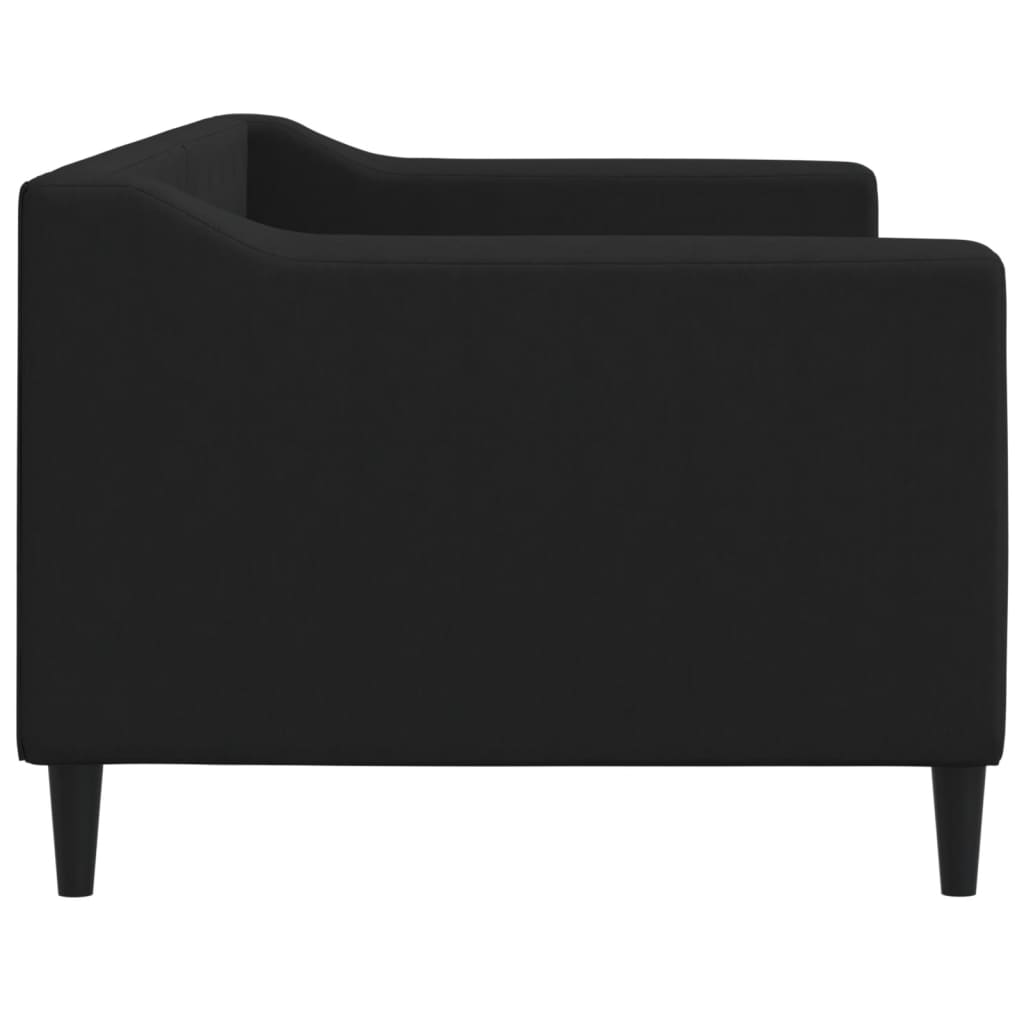 vidaXL Sofa z funkcją spania, czarna, 80x200 cm, obita tkaniną