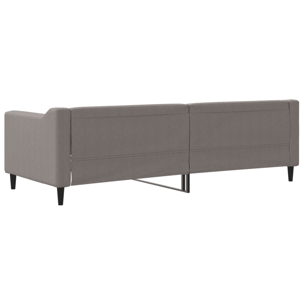 vidaXL Sofa z funkcją spania, kolor taupe, 80x200 cm, obite tkaniną