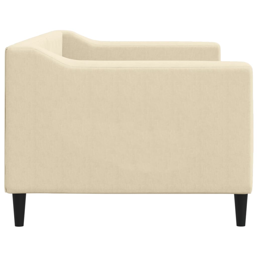 vidaXL Sofa z funkcją spania, kremowa, 80x200 cm, obita tkaniną