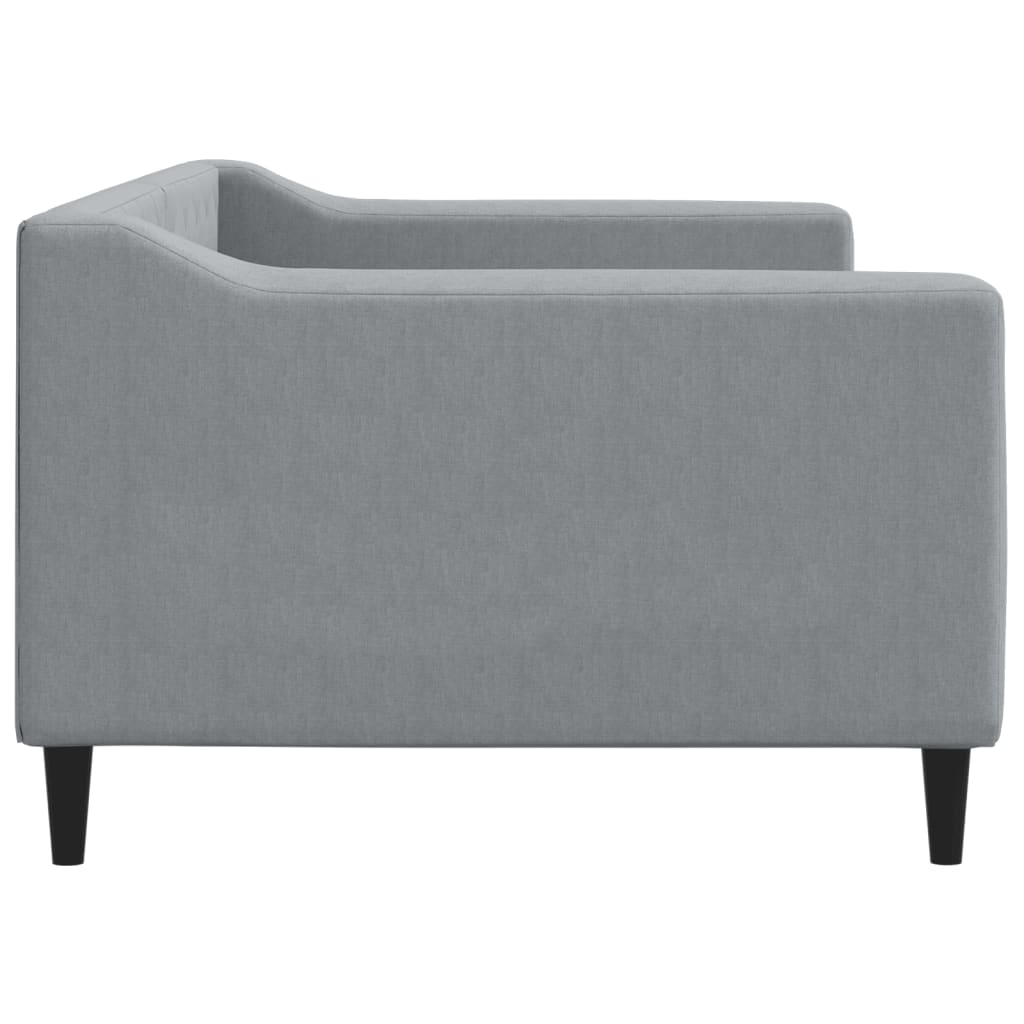 vidaXL Sofa z funkcją spania, jasnoszara, 90x200 cm, obita tkaniną