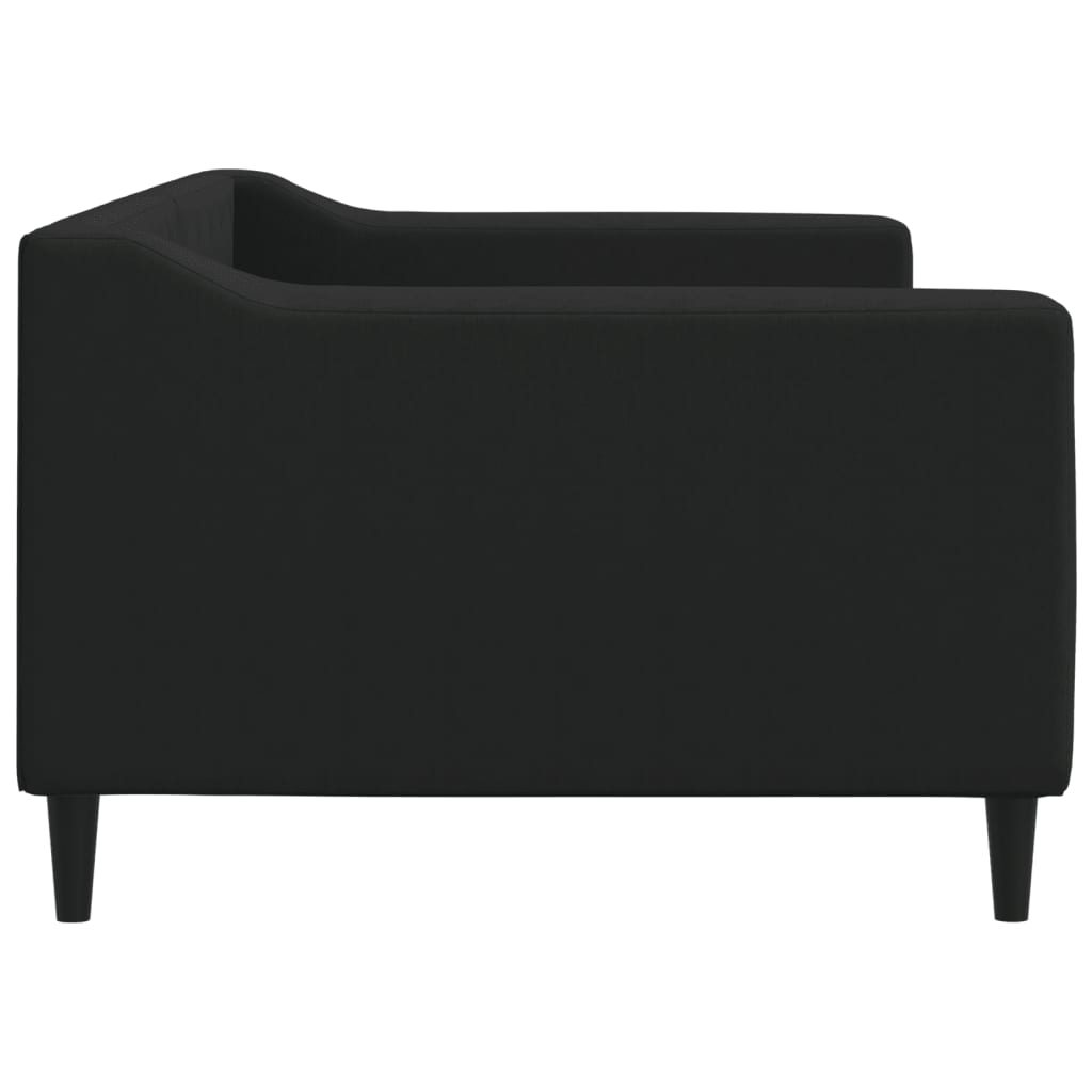 vidaXL Sofa z funkcją spania, czarna, 90x200 cm, obita tkaniną