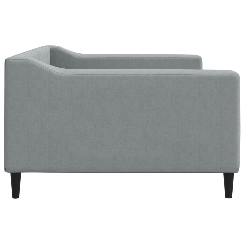 vidaXL Sofa z funkcją spania, jasnoszara, 100x200 cm, obita tkaniną
