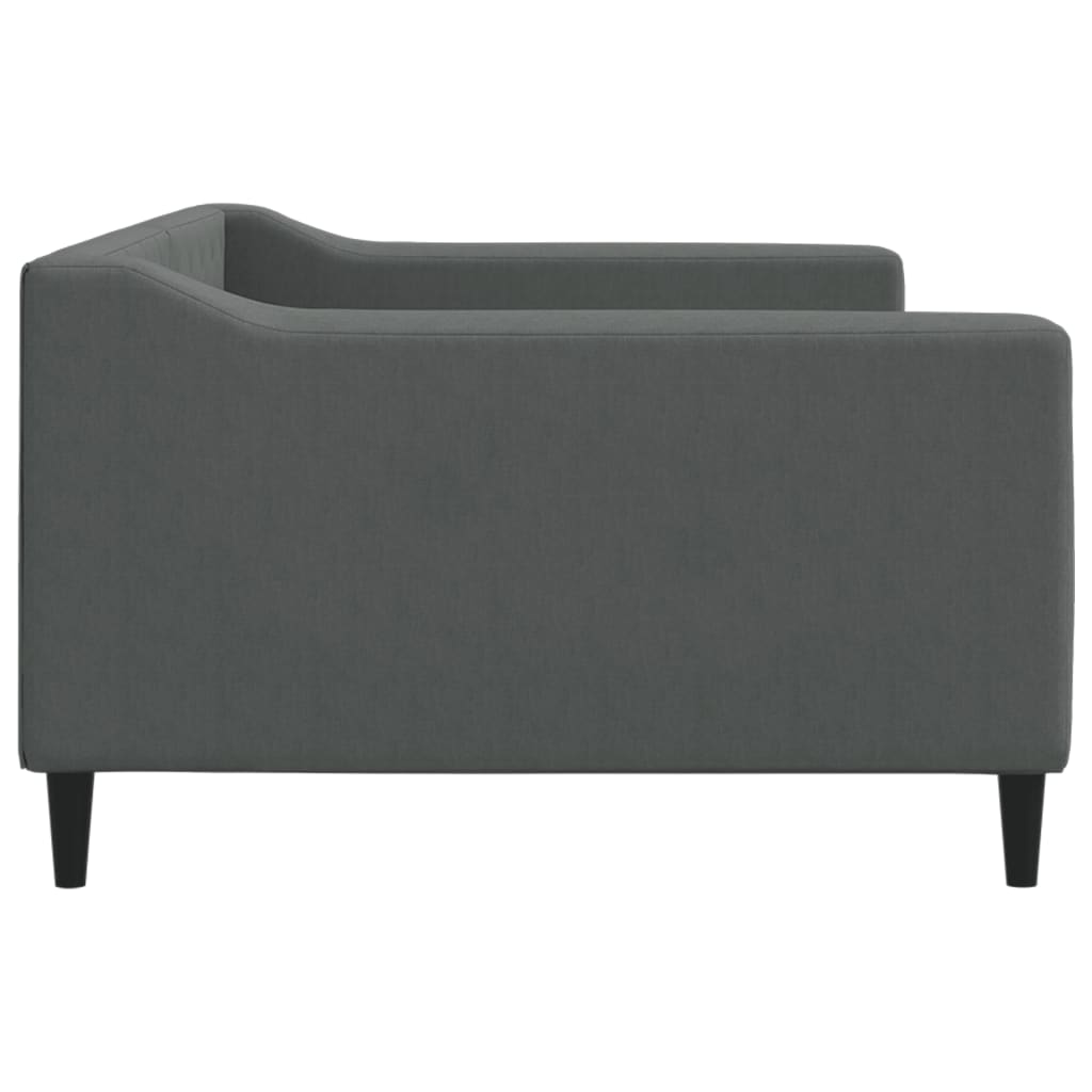 vidaXL Sofa z funkcją spania, ciemnoszara, 100x200 cm, obita tkaniną