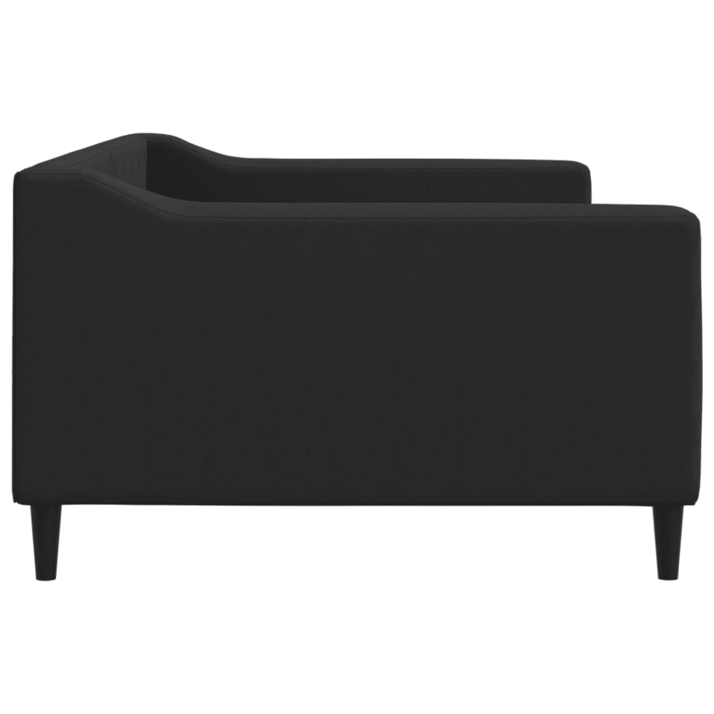 vidaXL Sofa z funkcją spania, czarna, 100x200 cm, obita tkaniną