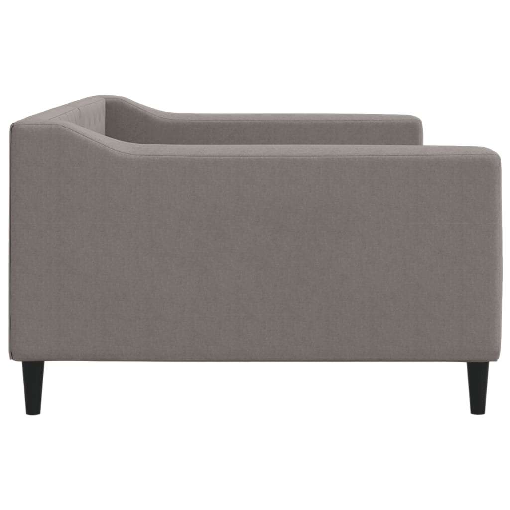 vidaXL Sofa z funkcją spania, kolor taupe, 100x200 cm, obita tkaniną
