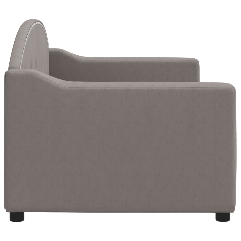 vidaXL Sofa z funkcją spania, kolor taupe, 80x200 cm, obite tkaniną