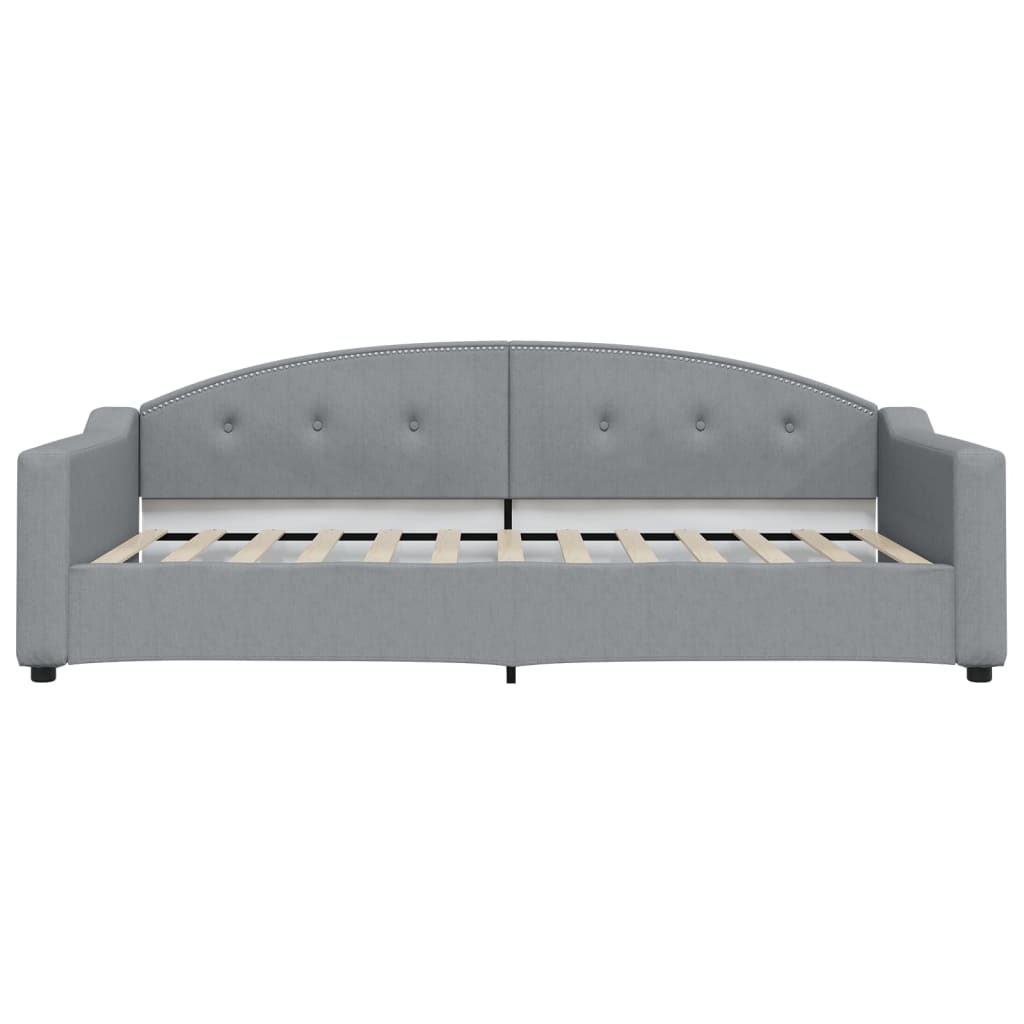 vidaXL Sofa z funkcją spania, jasnoszara, 100x200 cm, obita tkaniną